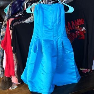 Trina Turk Vibrant Blue Strapless Dress